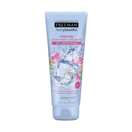 ماسک صورت ژل کرم آب یخچال و گل پیونی صورتی فریمن Freeman Hydrating Glacier Water and Pink Peony Gel Cream Mask