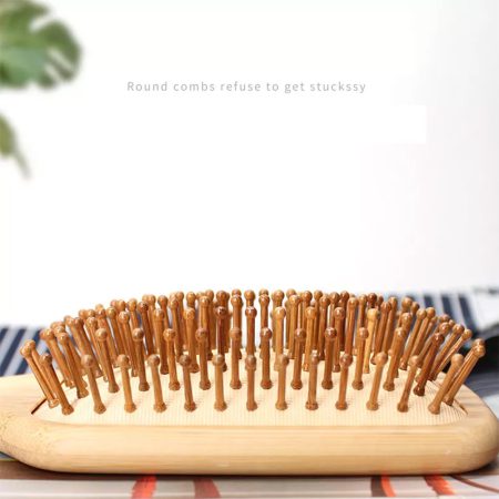 برس چوبی بامبو bamboo hair brush