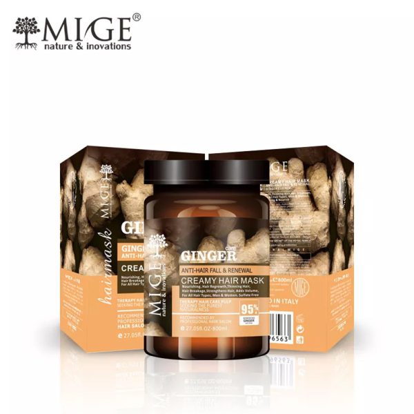 ماسک مو داخل حمام بدون سولفات زنجبیل میگ Creamy hair mask Ginger mige