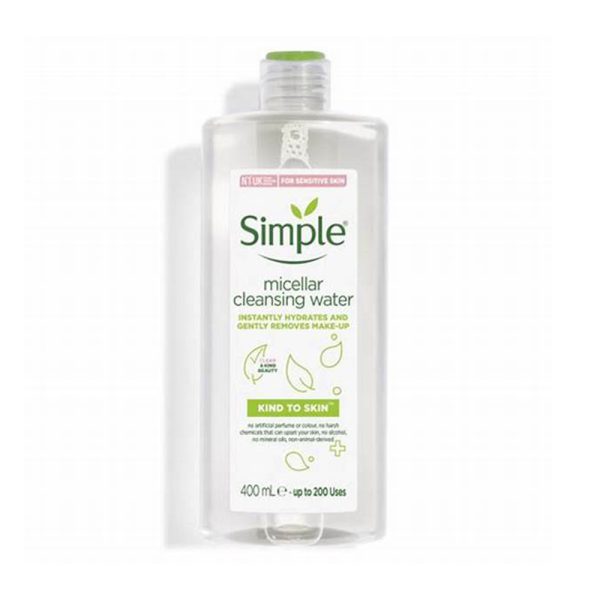 میسلار واتر پوست حساس Kind To Skin سیمپل simple micellar water