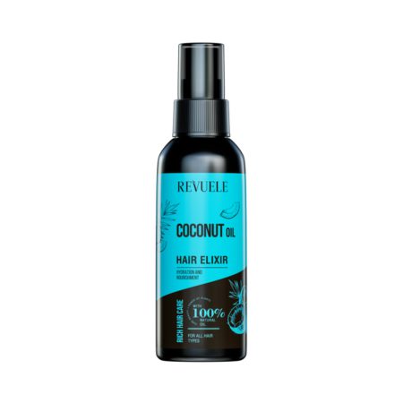 اسپری عایق حرارت مو ریووئل (ریووله) با عصاره نارگیل REVUELE HAIR ELIXIR