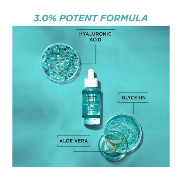 سرم آبرسان هیالورونیک و الوورا گارنیر GARNIER HYALURONIC AND ALOE SERUM