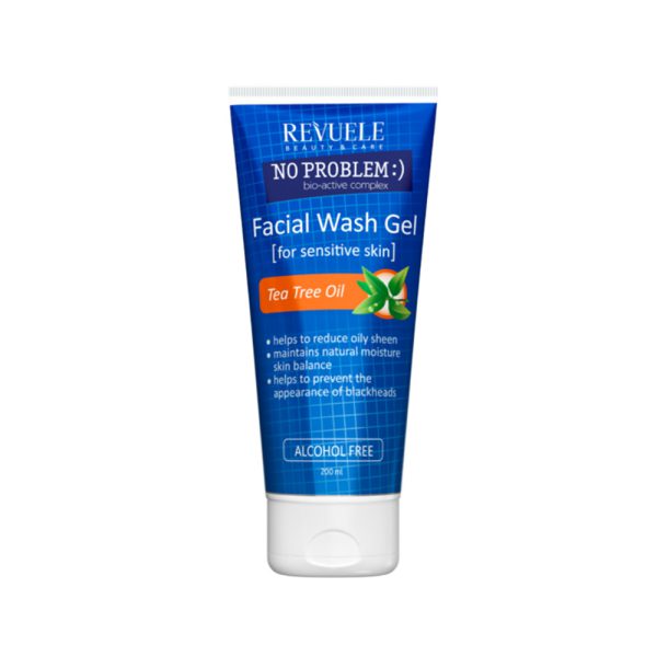 ژل شستشوی صورت مخصوص پوستهای حساس با عصاره چای سبز REVUELE FACE WASH