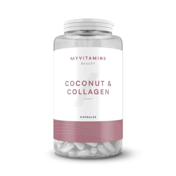 کپسول کوکنات کلاژن مای ویتامینز اصل تقویت پوست،مو و ناخنMY VITAMINS COCONUT COLLAGEN