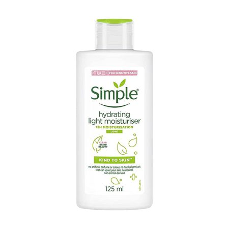 کرم آبرسان لایت سیمپل حاوی SPF 15 حجم 125 میلی لیتر SIMPLE HYDRATING LIGHT MOISTURISER