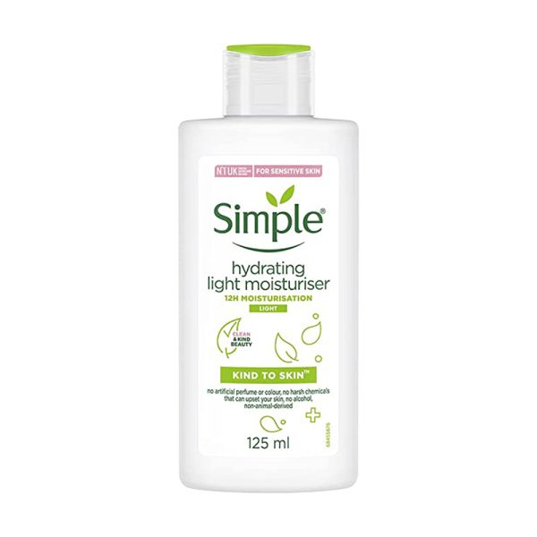 کرم آبرسان لایت سیمپل حاوی SPF 15 حجم 125 میلی لیتر SIMPLE HYDRATING LIGHT MOISTURISER