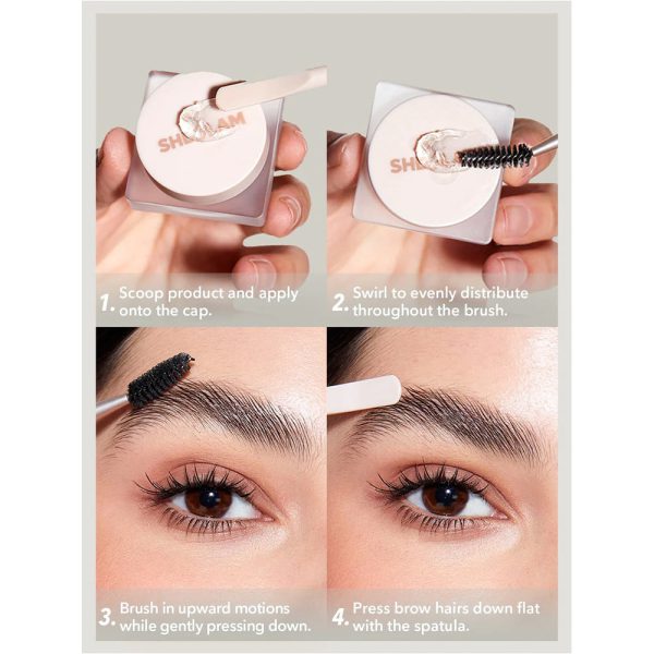 ژل ابرو کاسه ای شیگلم SET ME UP BROW HOLD-CRYSTAL CLEAR