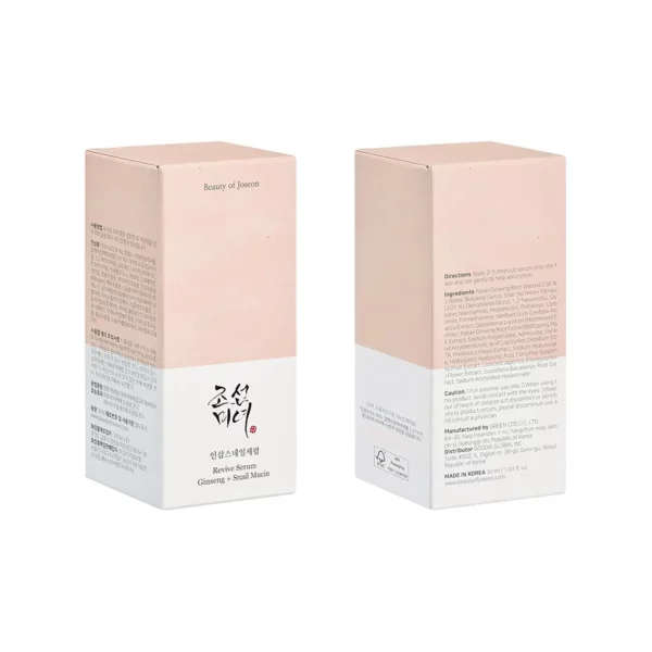 سرم جینسینگ و موسین حلزون بیوتی اف جوسان ترمیم و بازسازی کننده Beauty of Joseon Repair Serum Ginseng Snail Mucin - Image 8