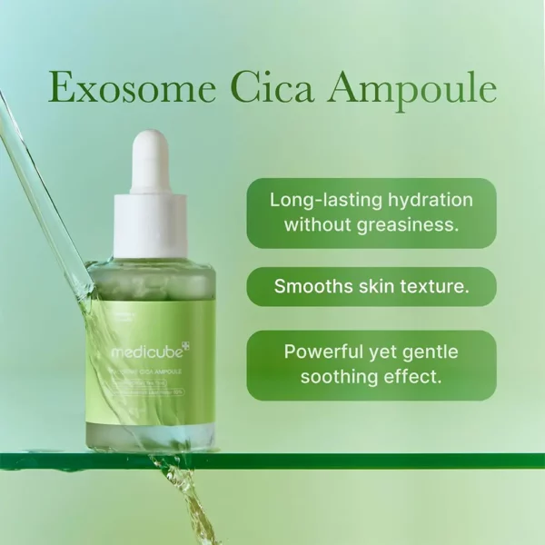 سرم اگزوزوم سیکا مدی کیوب تسکین دهنده قوی Medicube Exosome Cica Ampoule - Image 2