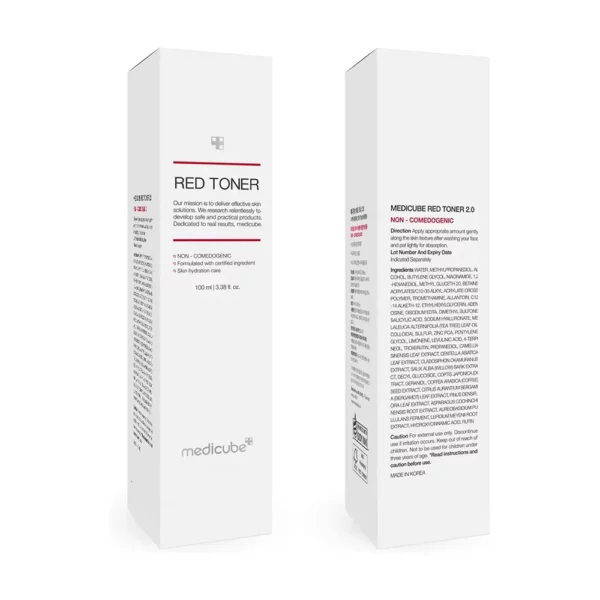 تونر ضد جوش و تسکین دهنده قرمز مدی کیوب Medicube Red Toner - Image 5