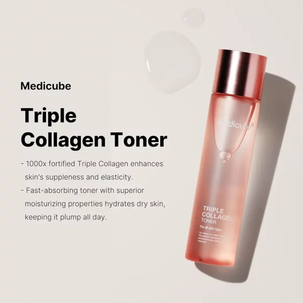 تونر جوانساز کمپلکس کلاژن مدی کیوب Medicube Triple Collagen Toner - Image 2