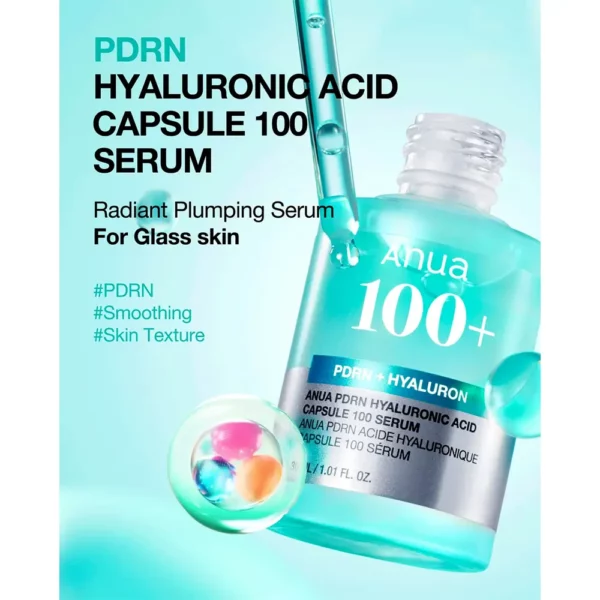 سرم هیالورنیک و PDRN آبرسان آنوا PDRN Hyaluronic Acid Capsule 100 Serum - Image 2
