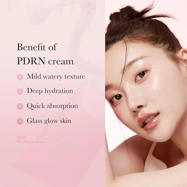 کرم مرطوب کننده هیالورنیک و PDRN مدی کیوب Medicube PDRN Pink Hyaluronic Moisturizing Cream - Image 4