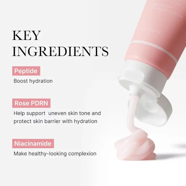 کرم مرطوب کننده هیالورنیک و PDRN مدی کیوب Medicube PDRN Pink Hyaluronic Moisturizing Cream - Image 5