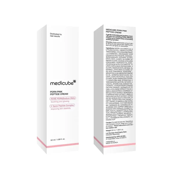 کرم مرطوب کننده هیالورنیک و PDRN مدی کیوب Medicube PDRN Pink Hyaluronic Moisturizing Cream - Image 7