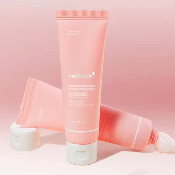 کرم مرطوب کننده هیالورنیک و PDRN مدی کیوب Medicube PDRN Pink Hyaluronic Moisturizing Cream - Image 8