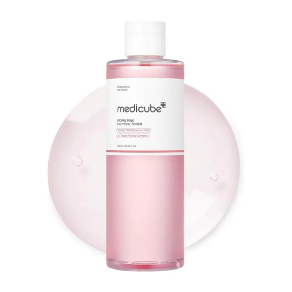 تونر صورتی سیکا و PDRN مدی کیوب روشن کننده و تسکین دهنده MEDICUBE PDRN Pink Cica Soothing Toner