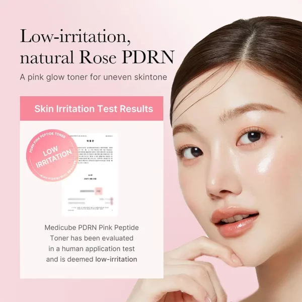 تونر صورتی سیکا و PDRN مدی کیوب روشن کننده و تسکین دهنده MEDICUBE PDRN Pink Cica Soothing Toner - Image 4